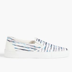 Missoni Space-Dyed Stretch-Knit Slip-On Sneakers, New, Size 43